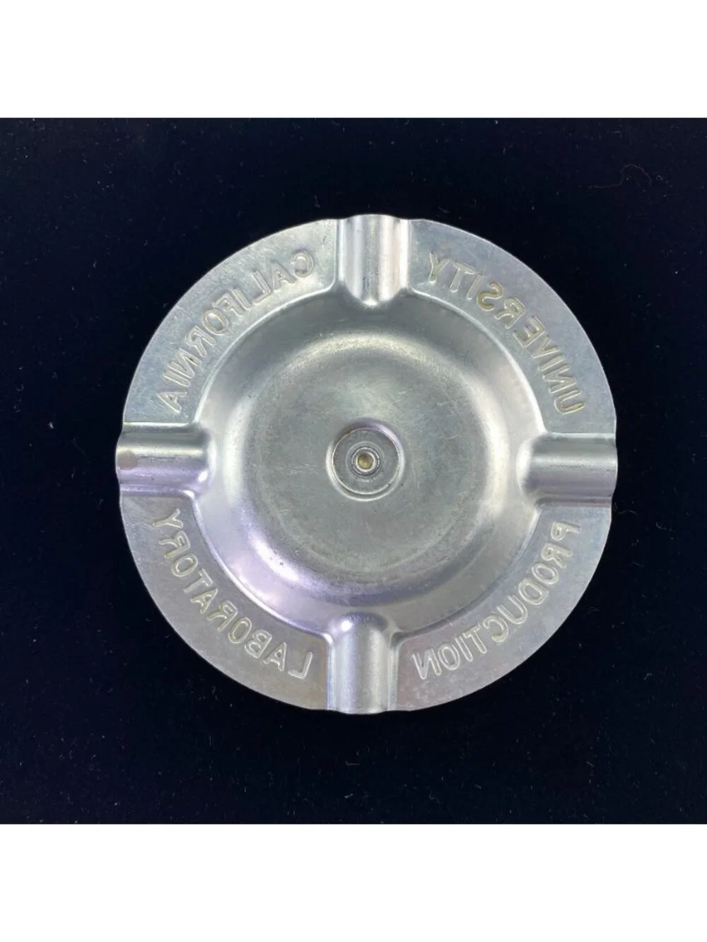 Vintage Aluminum Ashtray University California Production Laboratory